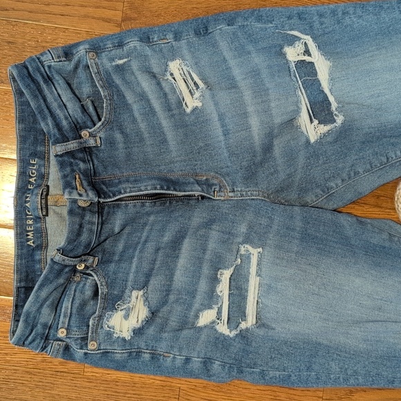 American Eagle Curvy Super High Rise Flare 8 Regular Next Level Stretch - Picture 3 of 11